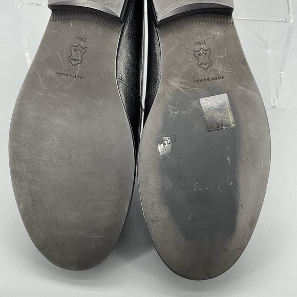 NEW Tory Burch Women’s Classic Goat Leather Loafers Black Size 7.5M - Picture 10 of 10